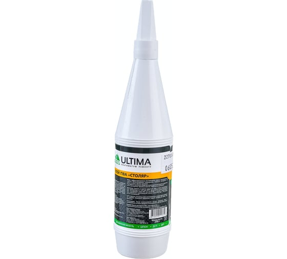 Клей ПВА ULTIMA СТОЛЯР флакон 0,08 кг ULTSTL008