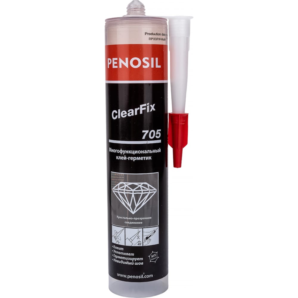 Клей-герметик PENOSIL Premium ClearFix 705 гибридный прозрачный 290 мл .