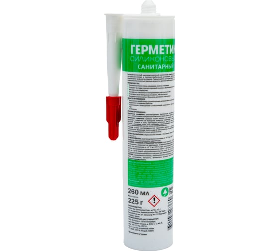 Санитарный герметик MASTERTEKS HOMEMASTER силикон. 260 мл белый 12 53390