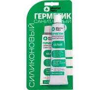 Санитарный герметик MASTERTEKS PROFMASTER силикон. 80 мл белый 40 53377