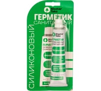Санитарный герметик MASTERTEKS PROFMASTER силикон. 80 мл прозрачн. 40 53378