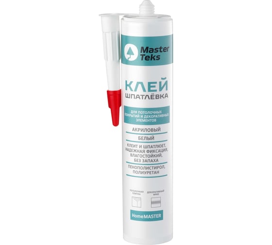 Клей-шпатлевка MASTERTEKS HOMEMASTER акрил. 400 г белый 12 53430
