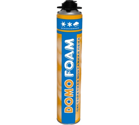 Пистолетная пена MASTERTEKS DOMOFOAM PRO 750 мл всесезонная 12 53442