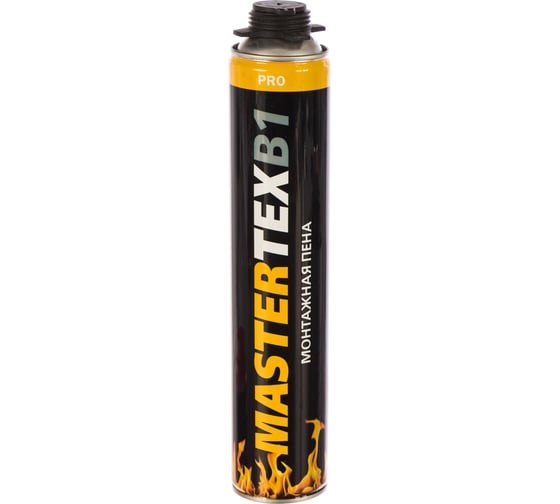 Пистолетная пена MASTERTEKS MASTERTEX B1 PRO огнеупорная 750 МЛ 12 53452