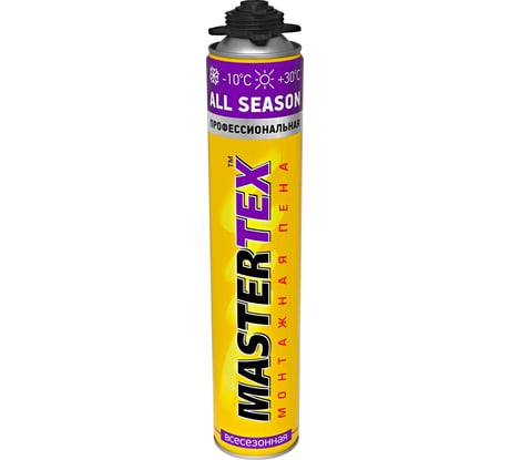 Пистолетная пена MASTERTEKS MASTERTEX PRO 750 мл всесезонная 12 53456