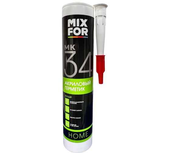 Герметик MIXFOR МК34 Acrylic Sealant 260мл белый 10041332