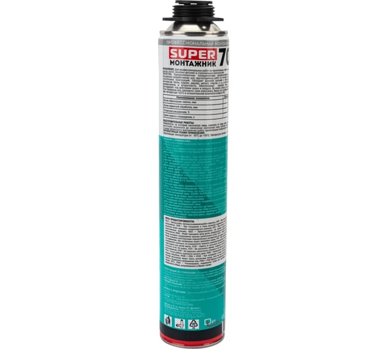 Пена монтажная профессиональная всесезонная SUPER МОНТАЖНИК 70 850г SM85U70