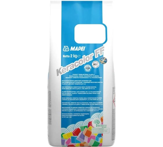 Затирка MAPEI KERACOLOR FF № 134, 2 кг, шелк 5QA013402A