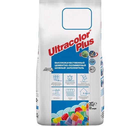 Затирка MAPEI ULTRACOLOR PLUS № 149/2 кг, Вулканический пепел 6014902A