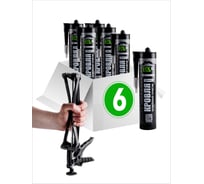 Комплект герметик для кровли RX Formula прозрачный, 280 мл, 6 шт. + пистолет - выжиматель 88-0-0-088