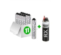 Комплект монтажная пена RX профессиональная, -70, 1020 г, 11 шт. + очиститель монтажной пены 88-0-0-066