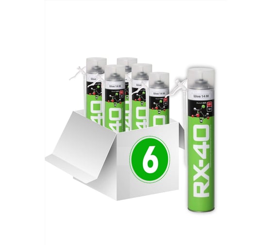 Комплект монтажная пена RX всесезонная, -40, 600 г, 6 шт. 88-0-0-067 1