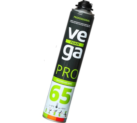 Монтажная профессиональная пена VEGA 65 Pro 850 мл А1515Z