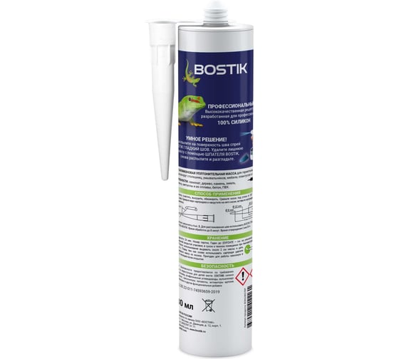 Идеальный герметик BOSTIK Perfect Seal Кухня, Силикон, Нейтральный, прозрачный, 280 мл BOK638578P