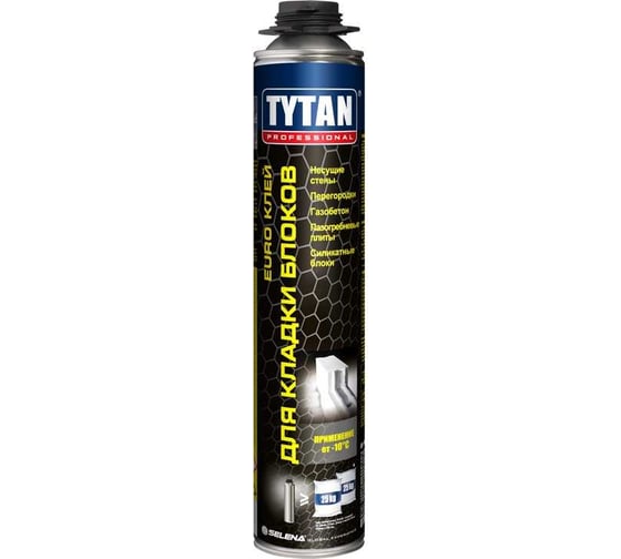 Клей-пена для газобетонных блоков и кладки TYTAN PROFESSIONAL 870 мл 260624 1