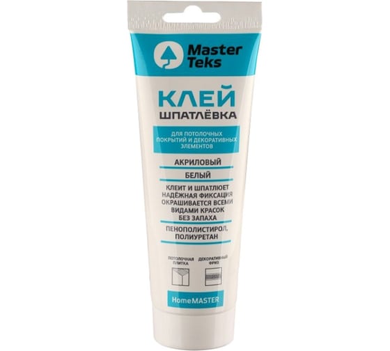 Клей-шпатлевка MASTERTEKS HOMEMASTER акрил. 0,4 кг белый туба 12 135681