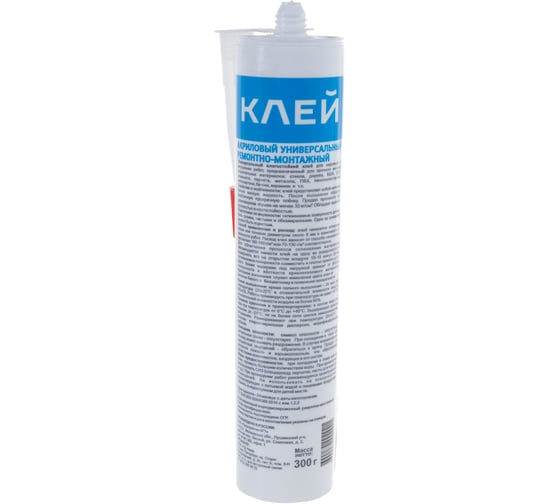 Ремонтно-монтажный клей MASTERTEKS HOMEMASTER акрил. прозрачн. 300 г 12 53427