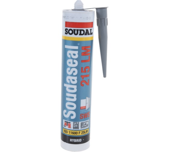 Соудасил 215LM SOUDAL серый бетон 290 мл 105023