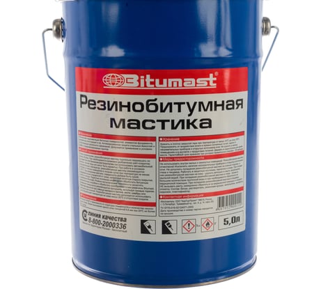 Резинобитумная мастика, 5 л Bitumast 4607952900110