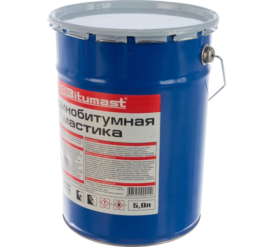 Резинобитумная мастика, 5 л Bitumast 4607952900110