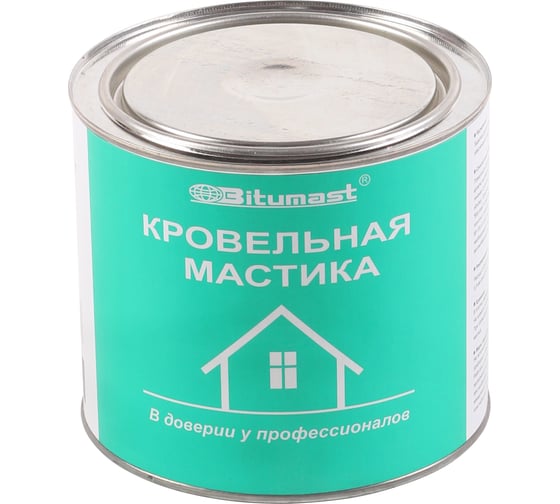 Кровельная мастика, 2 л Bitumast 4607952900042