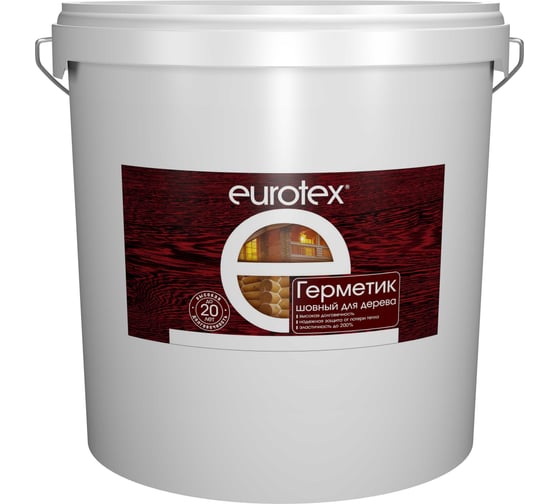 Шовный герметик для дерева Eurotex сосна 25 кг 1 25522