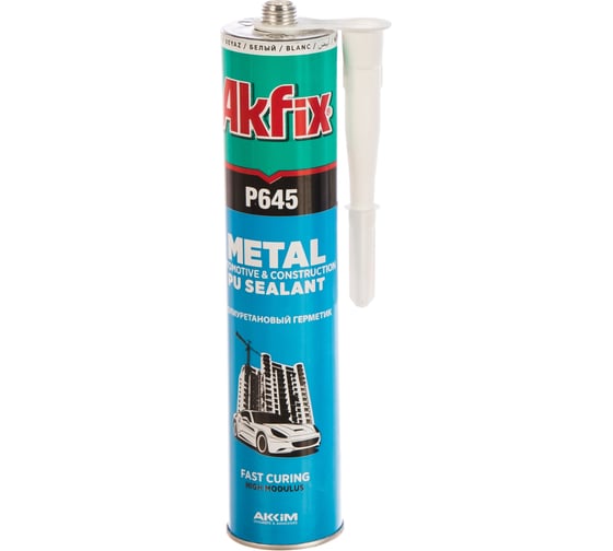 Полиуретановый герметик Akfix P645 310 мл белый АА102