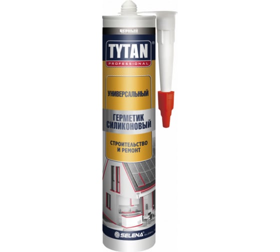 Силиконовый универсальный герметик TYTAN PROFESSIONAL черный 310 мл 19564 1