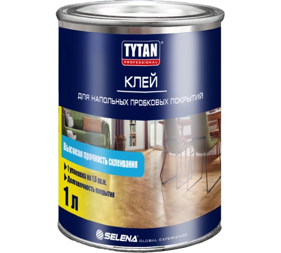 Клей для напольных пробковых покрытий TYTAN PROFESSIONAL 1л 10597 234894 1