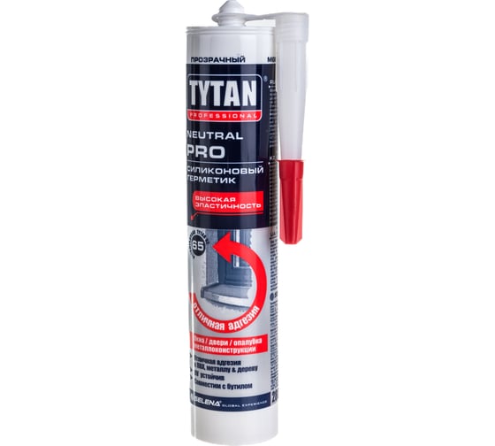 Силиконовый герметик TYTAN PROFESSIONAL NEUTRAL PRO универсальный, прозрачный 310мл 89643