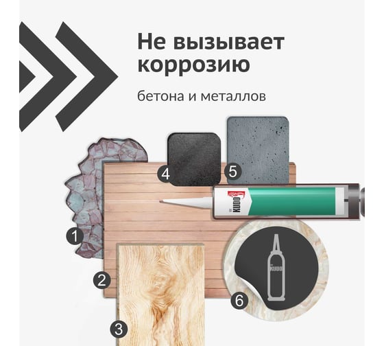 Нейтральный санитарный герметик KUDO прозрачный 280 мл KSK-130