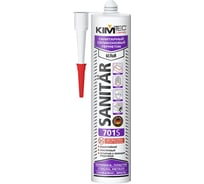 Силиконовый санитарный герметик KIM TEC белый 701S 280 мл санитарный 02-01-51