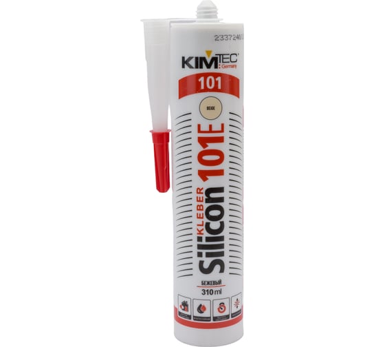 Силиконовый герметик KIM TEC бежевый 101Е 280мл 11613678