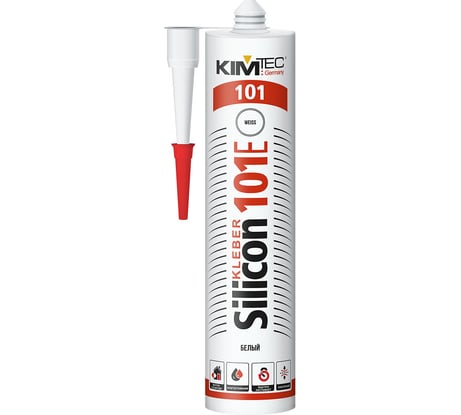 Силиконовый герметик KIM TEC белый 101Е 280мл 02-01-31