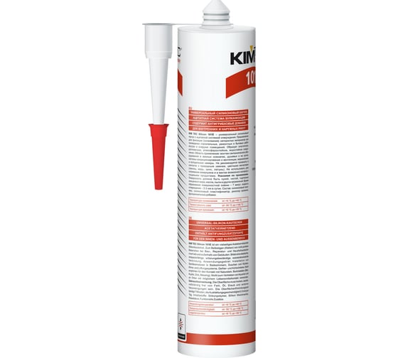 Силиконовый герметик KIM TEC 101Е бесцветный, 280 мл 02-01-32