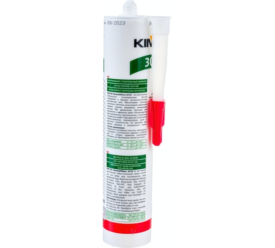 Силиконовый нейтральный герметик KIM TEC белый 301N 280мл 11613347