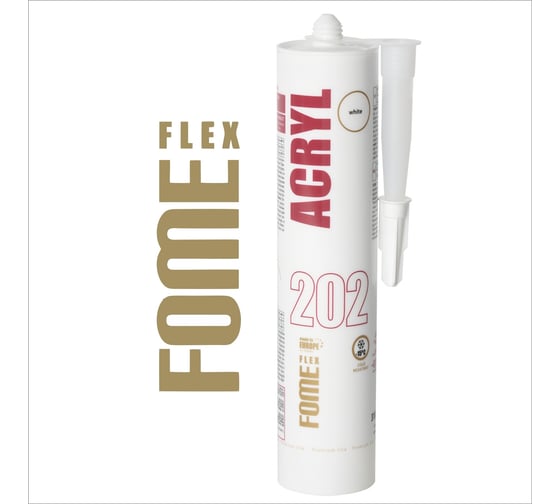 Акриловый герметик FOME FLEX ACRYL 202 (белый; 310 мл) 01-5-1-101