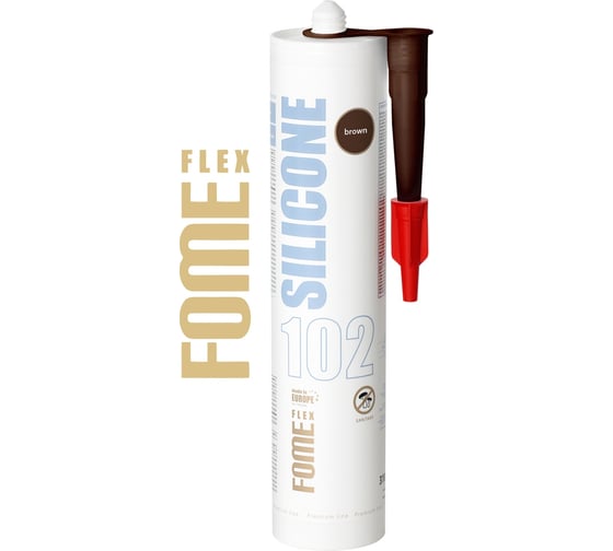 Силиконовый герметик FOME FLEX SANITARY SILICON 102 (коричневый; 310 мл) 01-4-1-105