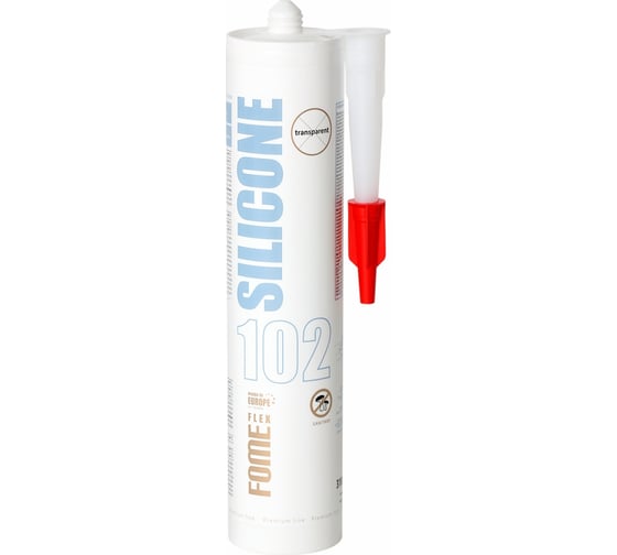 Силиконовый герметик FOME FLEX SANITARY SILICON 102 (прозрачный; 310 мл) 01-4-1-101