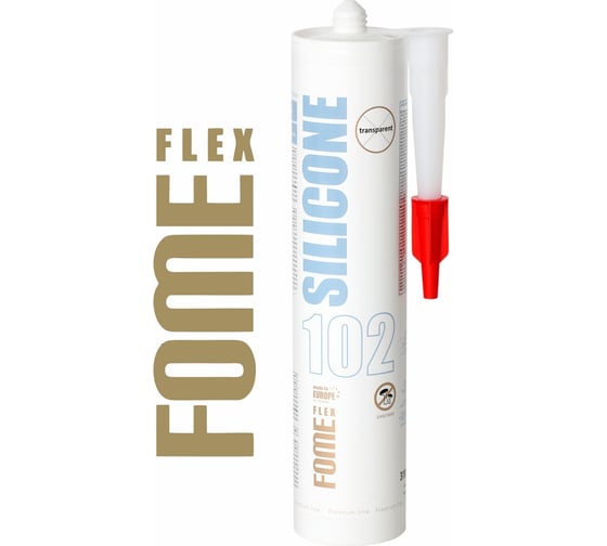 Силиконовый герметик FOME FLEX SANITARY SILICON 102 (прозрачный; 310 мл) 01-4-1-101