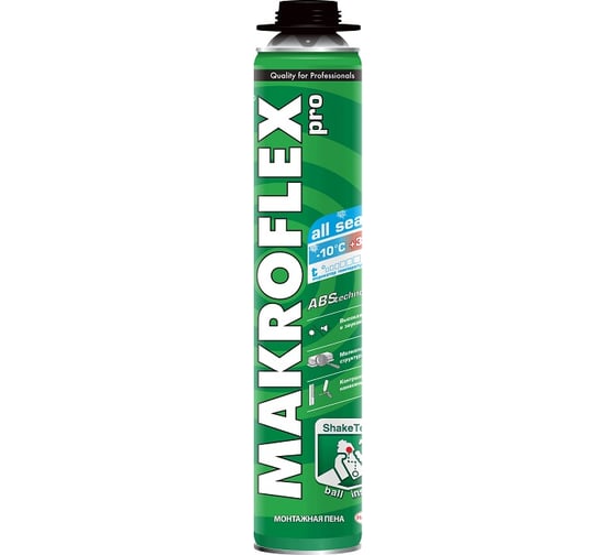 Профессиональная монтажная пена Makroflex SHAKETEC ПРО /0,75л/ всесезонная 2050726 тов-167366