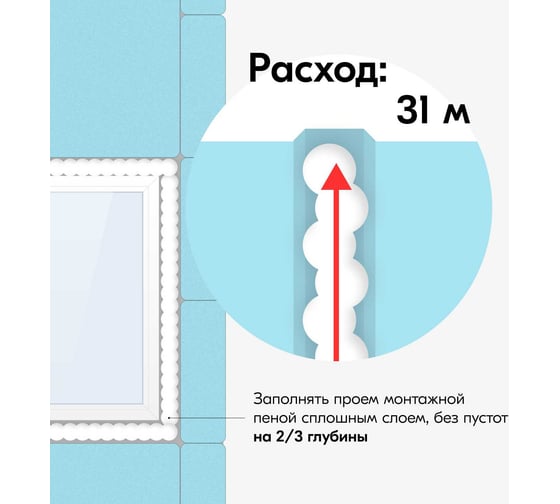 Полиуретановая монтажная профессиональная всесезонная пена KUDO HOME 35 KUPHP06U35