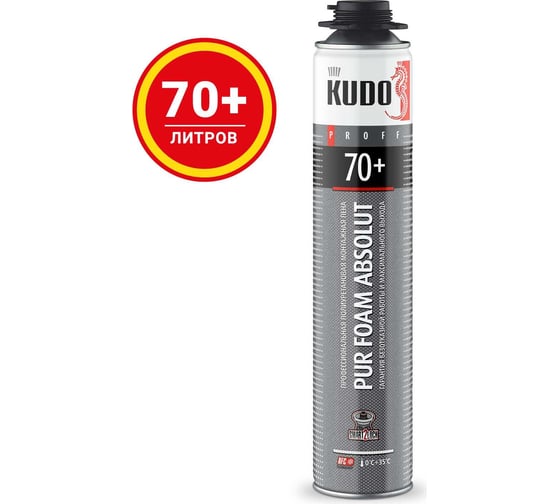 Полиуретановая монтажная пена KUDO PROFF 70+ KUPP10S70+
