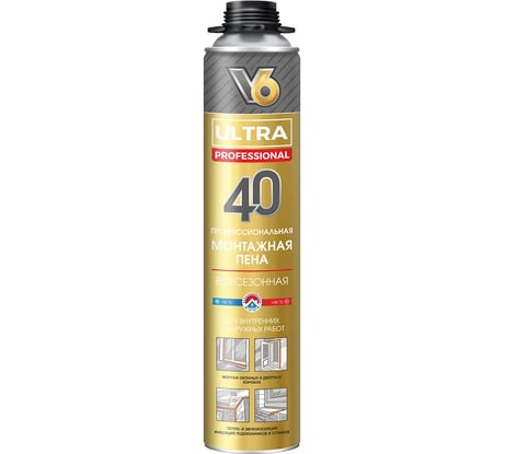 Пистолетная всесезонная пена V6 600 гр 585803
