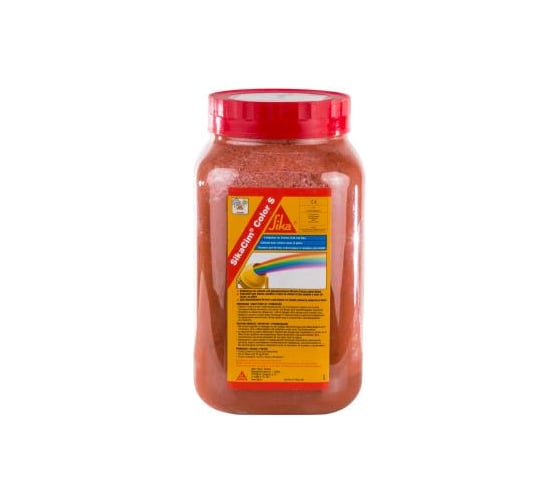Пигменты для бетона и строительных растворов Sika SikaCem Color S красный RU, 0.8 кг 417 1