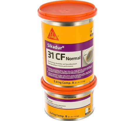 Строительный двухкомпонентный клей Sika Sikadur-31CF, AB, Normal C12, 1.2 кг 205
