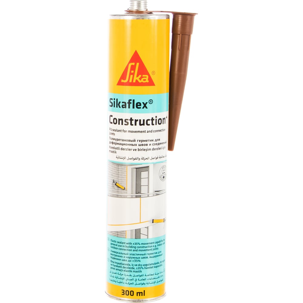 Герметик Sika Sikaflex Constr.+ корич. 300 мл 351 - выгодная цена ...