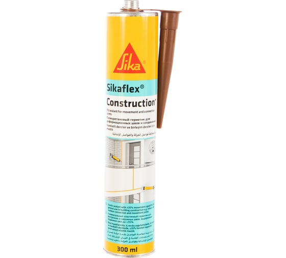 Герметик Sika Sikaflex Constr.+ корич. 300 мл 351