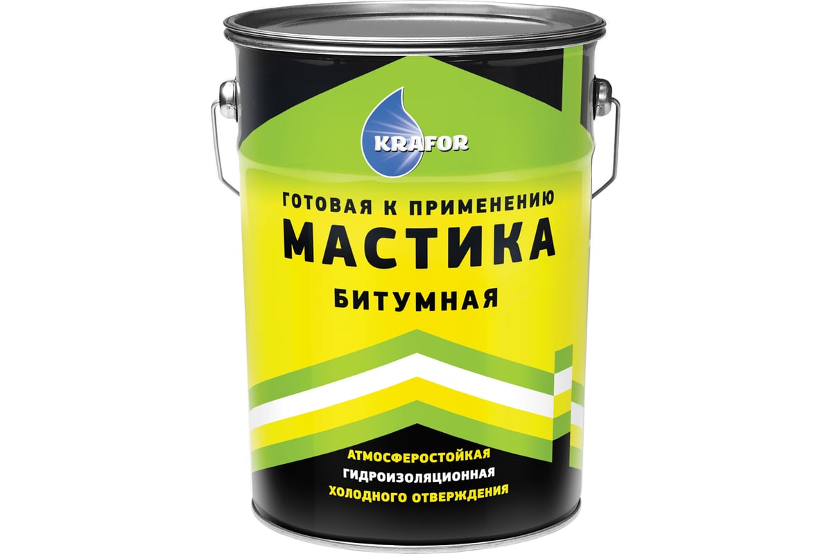 Битумная мастика KRAFOR 16 кг 1/33 43897 - выгодная цена, отзывы ...