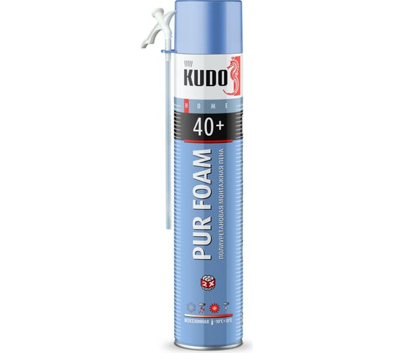 Полиуретановая монтажная бытовая всесезонная пена KUDO HOME 40+ KUPH10U40+ 1